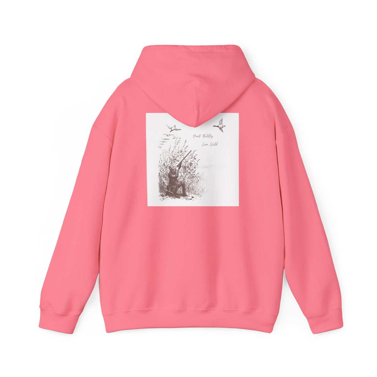 Hunter-Inspired Unisex Heavy Blend Hooded Sweatshirt - Relaxed Fit with Inspirational Quote