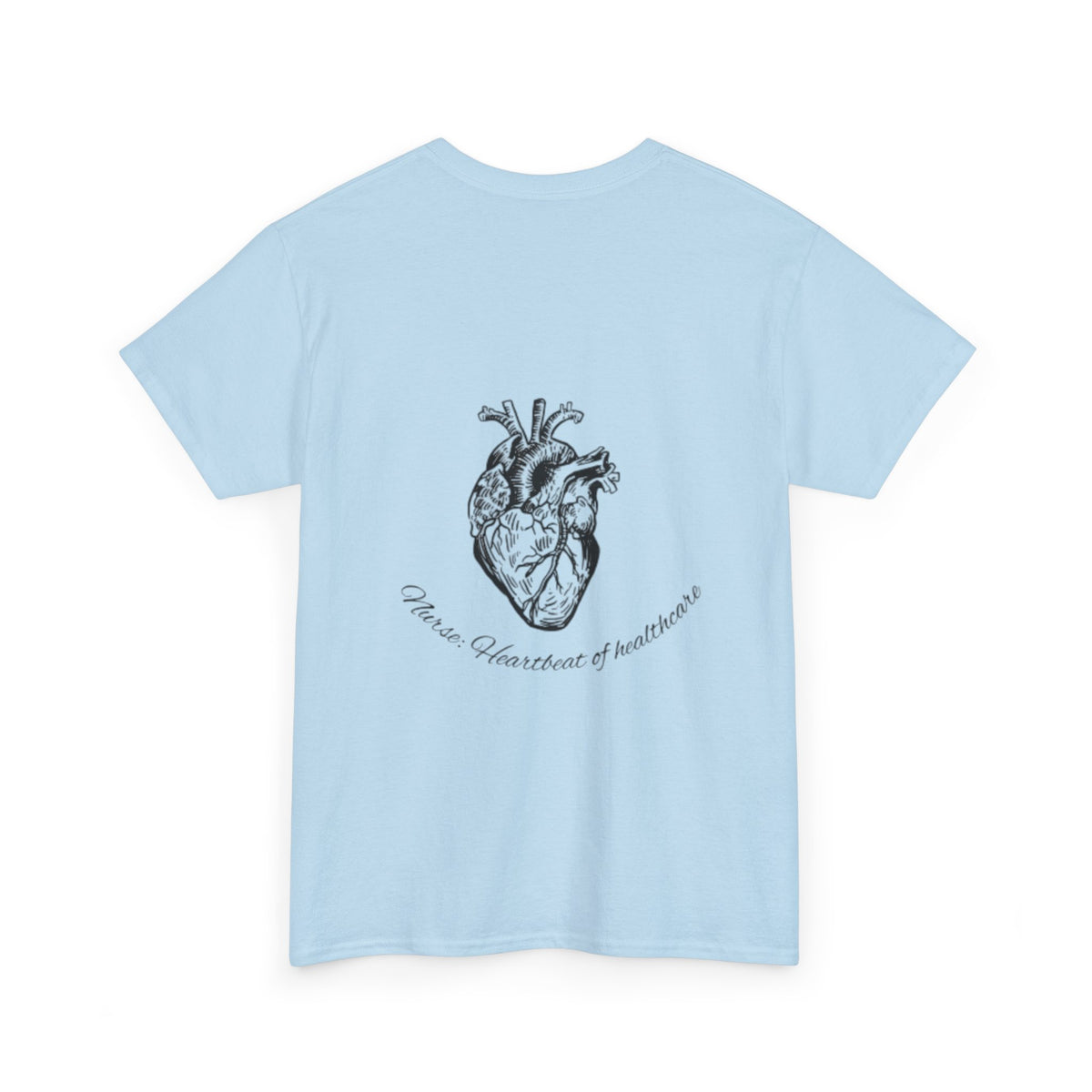Nurse: Heartbeat of healthcare Unisex Heavy Cotton Tee