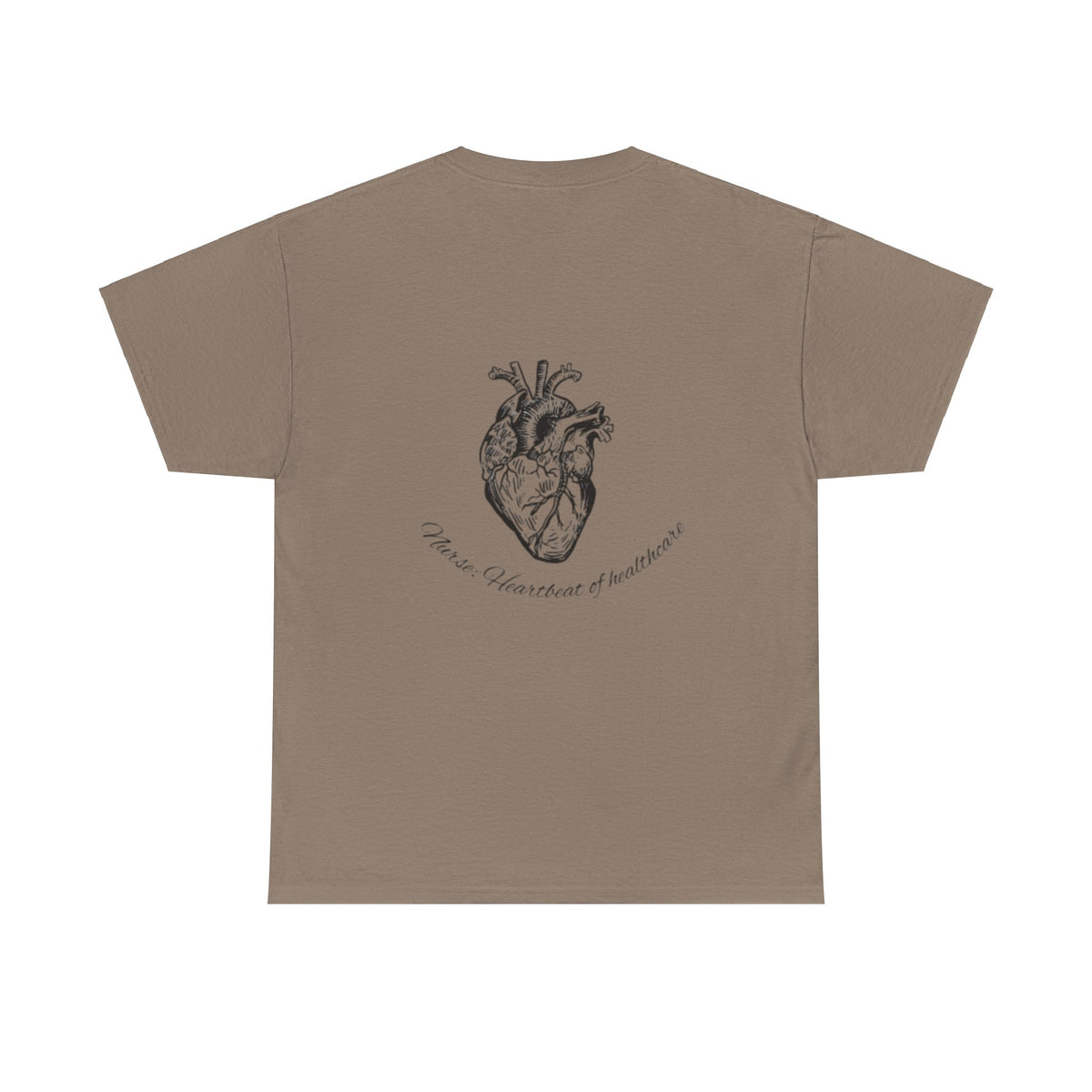 Nurse: Heartbeat of healthcare Unisex Heavy Cotton Tee