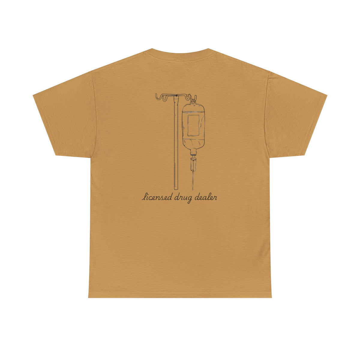 Unisex Heavy Cotton Tee - "Licensed Drug Dealer" Graphic Tee - Fun & Edgy Casual Wear
