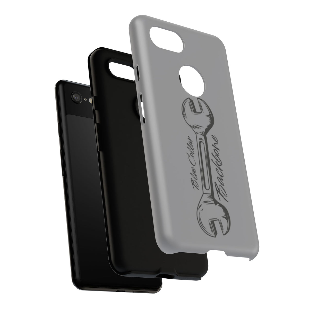 Tough Cases, Blue Collar Backbone Phone Case, Protective Phone Cases, Rugged Phone Covers, Strong Case, Worker Design, Unique Phone