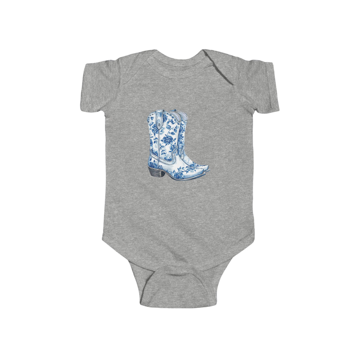 Cute Cowboy Boots Infant Bodysuit, Baby Shower Gift, Western Theme, Cute Baby Outfit, Newborn Cowboy Apparel, Floral Baby Wear