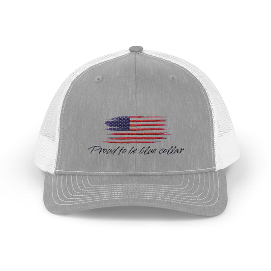 Proud to be blue collar Snapback Trucker Cap