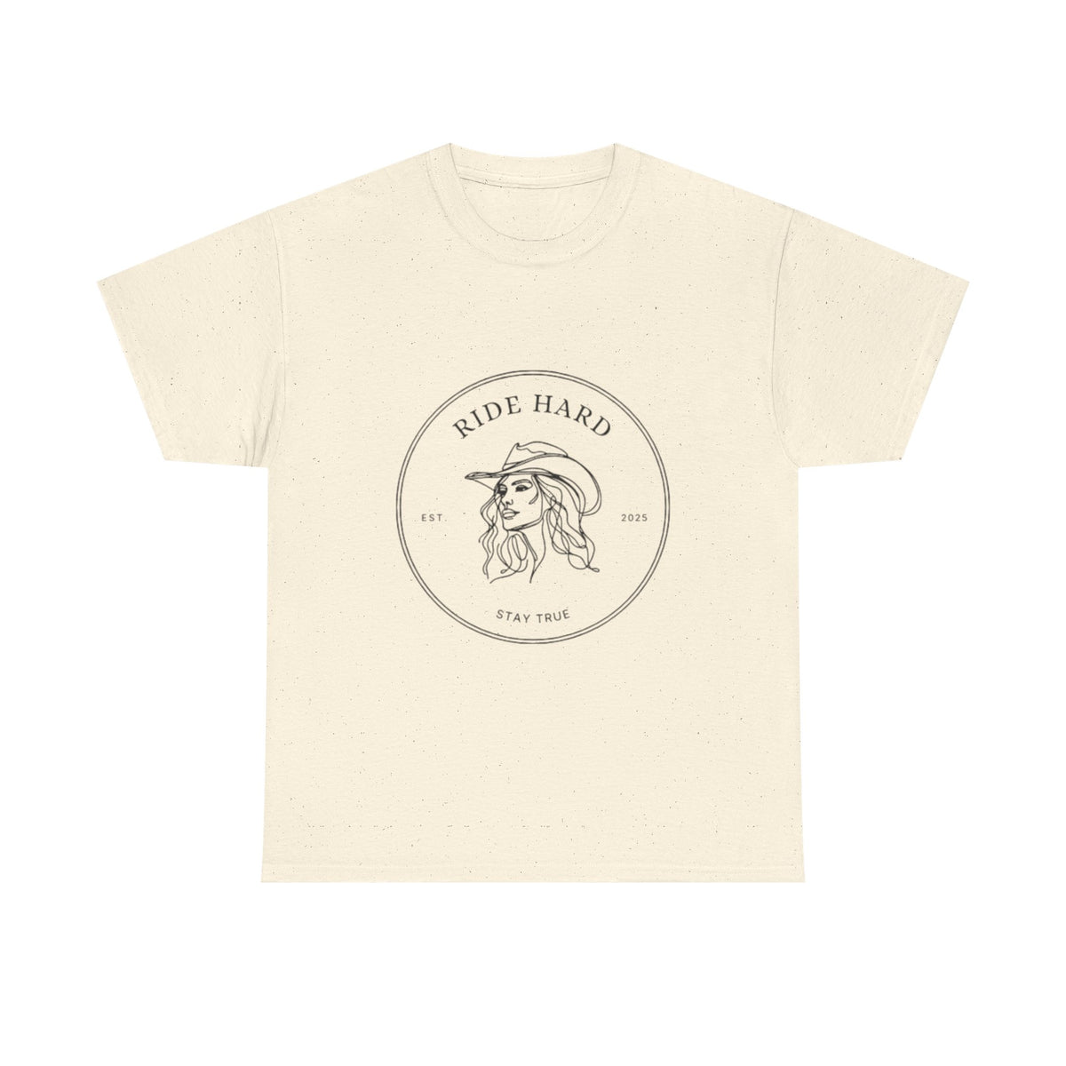 Ride Hard Unisex Heavy Cotton Tee - Stay True Graphic Shirt