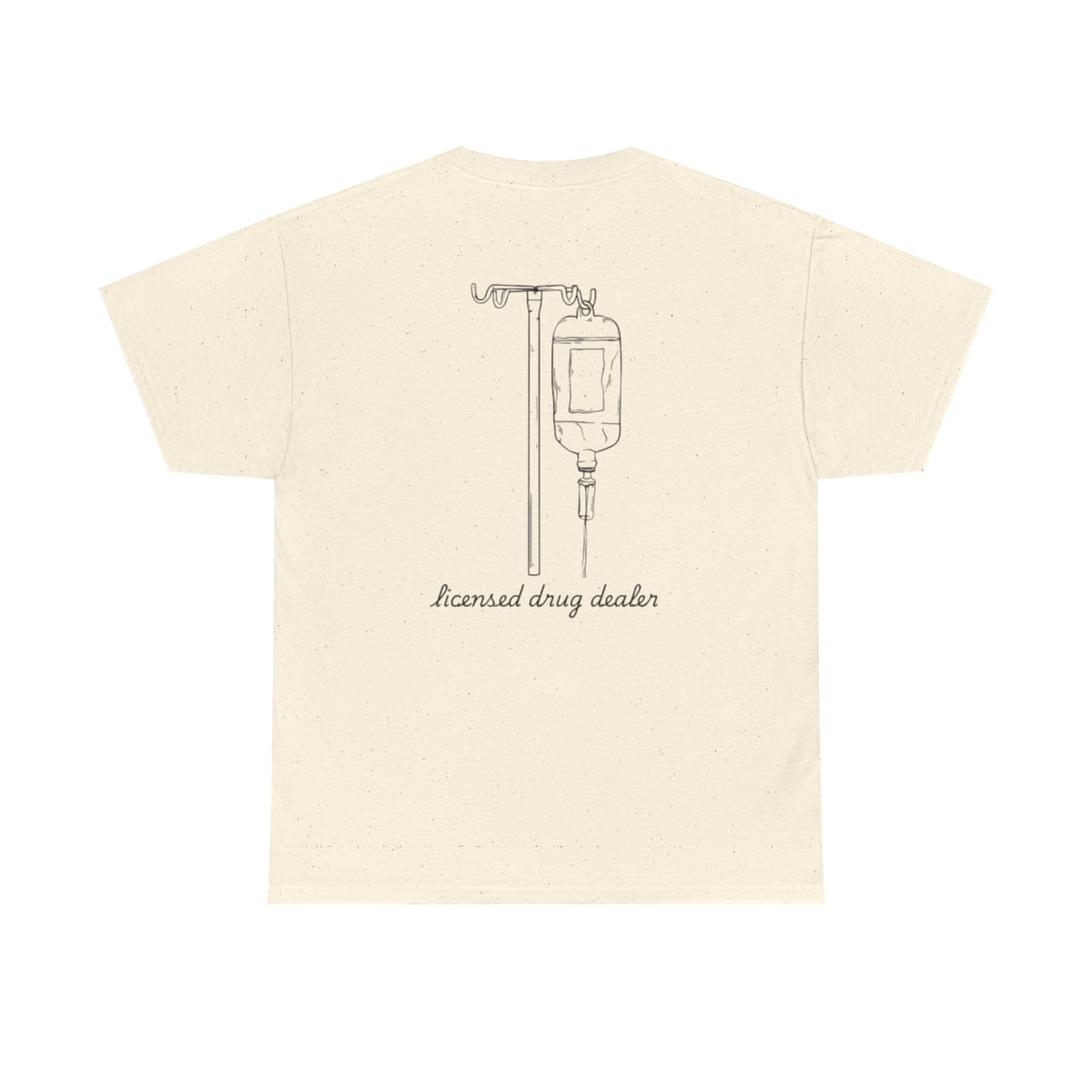 Unisex Heavy Cotton Tee - "Licensed Drug Dealer" Graphic Tee - Fun & Edgy Casual Wear