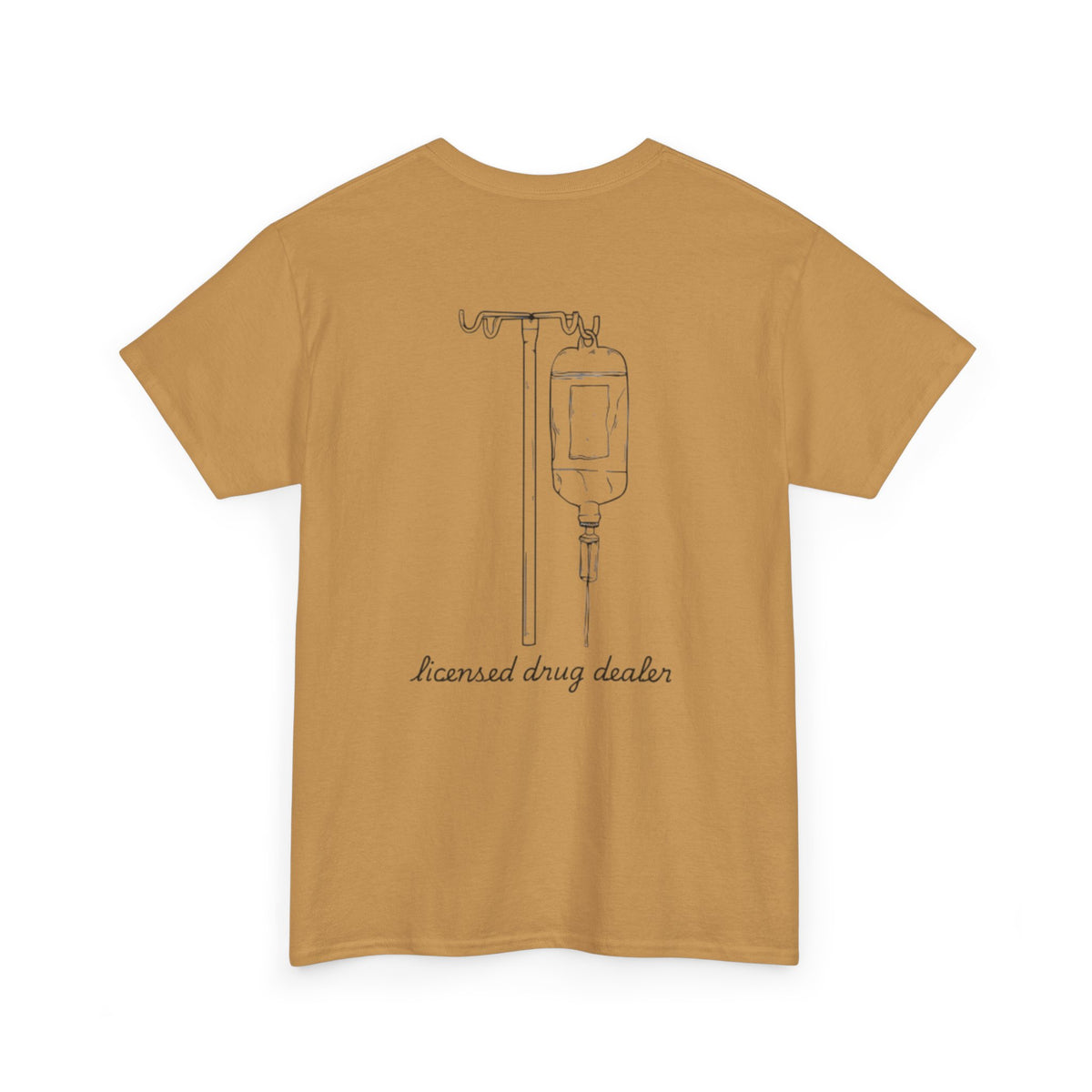 Unisex Heavy Cotton Tee - "Licensed Drug Dealer" Graphic Tee - Fun & Edgy Casual Wear