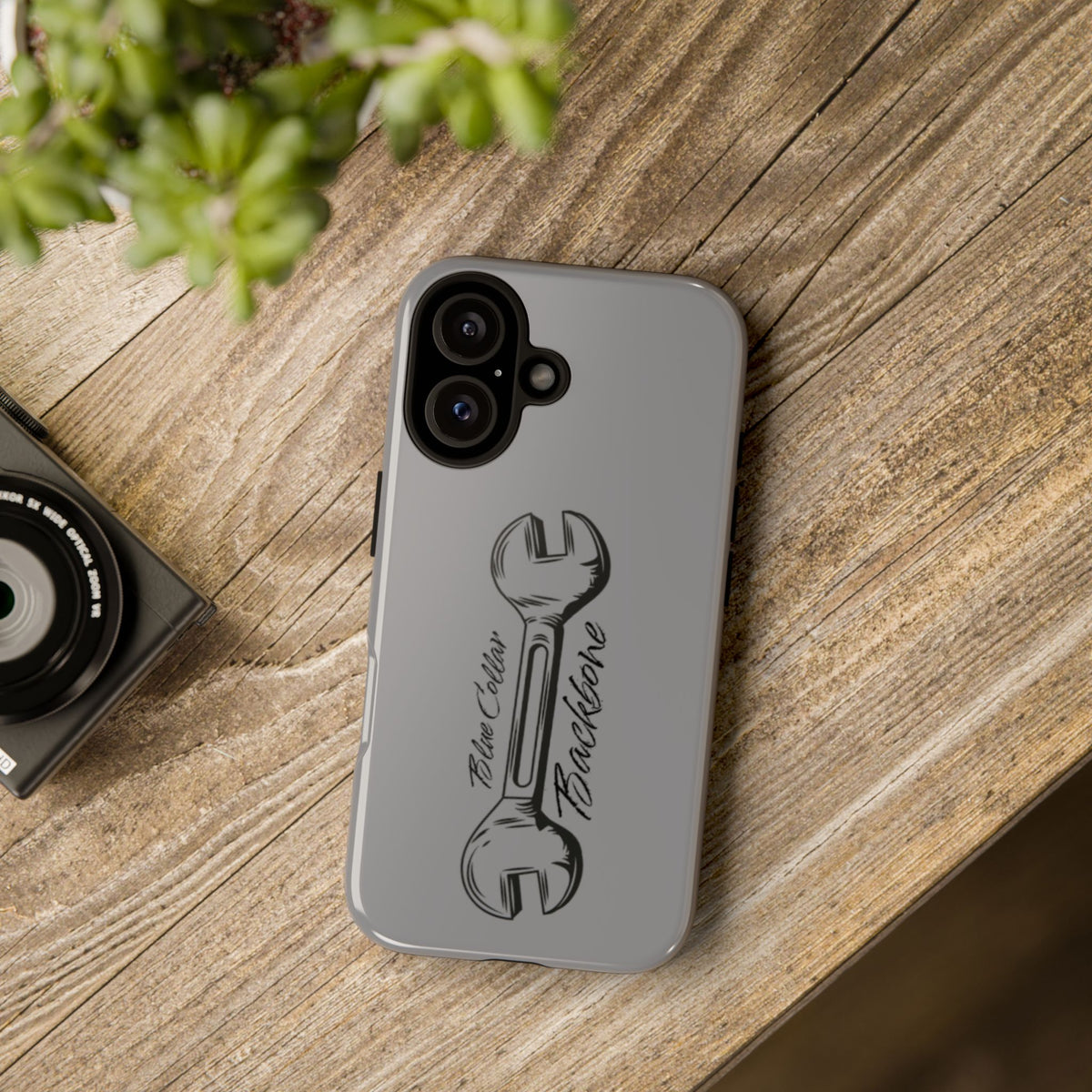 Tough Cases, Blue Collar Backbone Phone Case, Protective Phone Cases, Rugged Phone Covers, Strong Case, Worker Design, Unique Phone