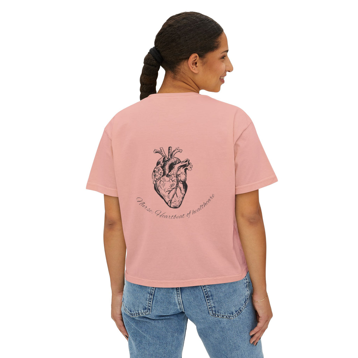 Nurse: Heartbeat of Healthcare Women's Boxy Tee