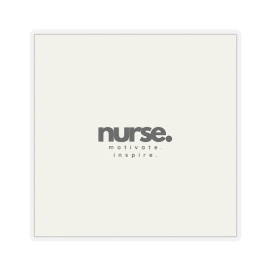 Nurse Sticker, Motivate & Inspire, Laptop Decal, Water Bottle Label, Scrapbook Embellishment, Gift for Nurse