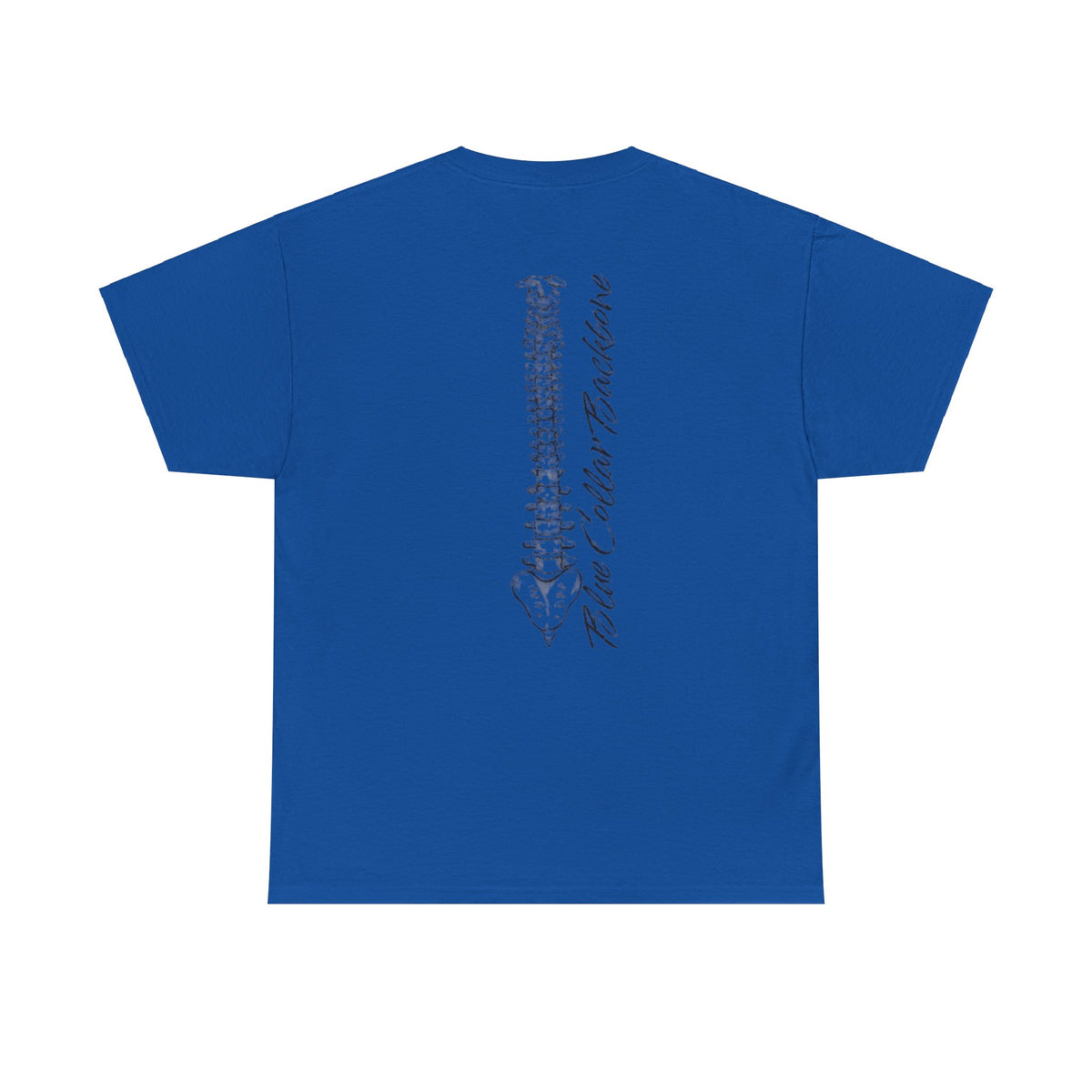 Blue Collar Backbone T Shirt - Unisex Heavy Cotton Tee, Worker Pride, Labor Day Gift, Casual Workwear Top, Patriotic Graphic Tee, Industrial