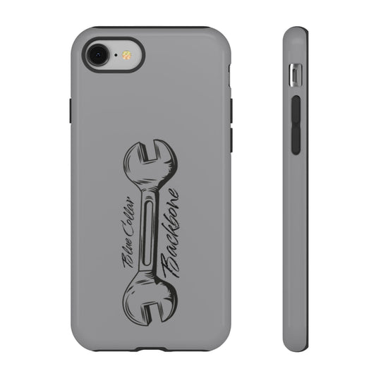Tough Cases, Blue Collar Backbone Phone Case, Protective Phone Cases, Rugged Phone Covers, Strong Case, Worker Design, Unique Phone