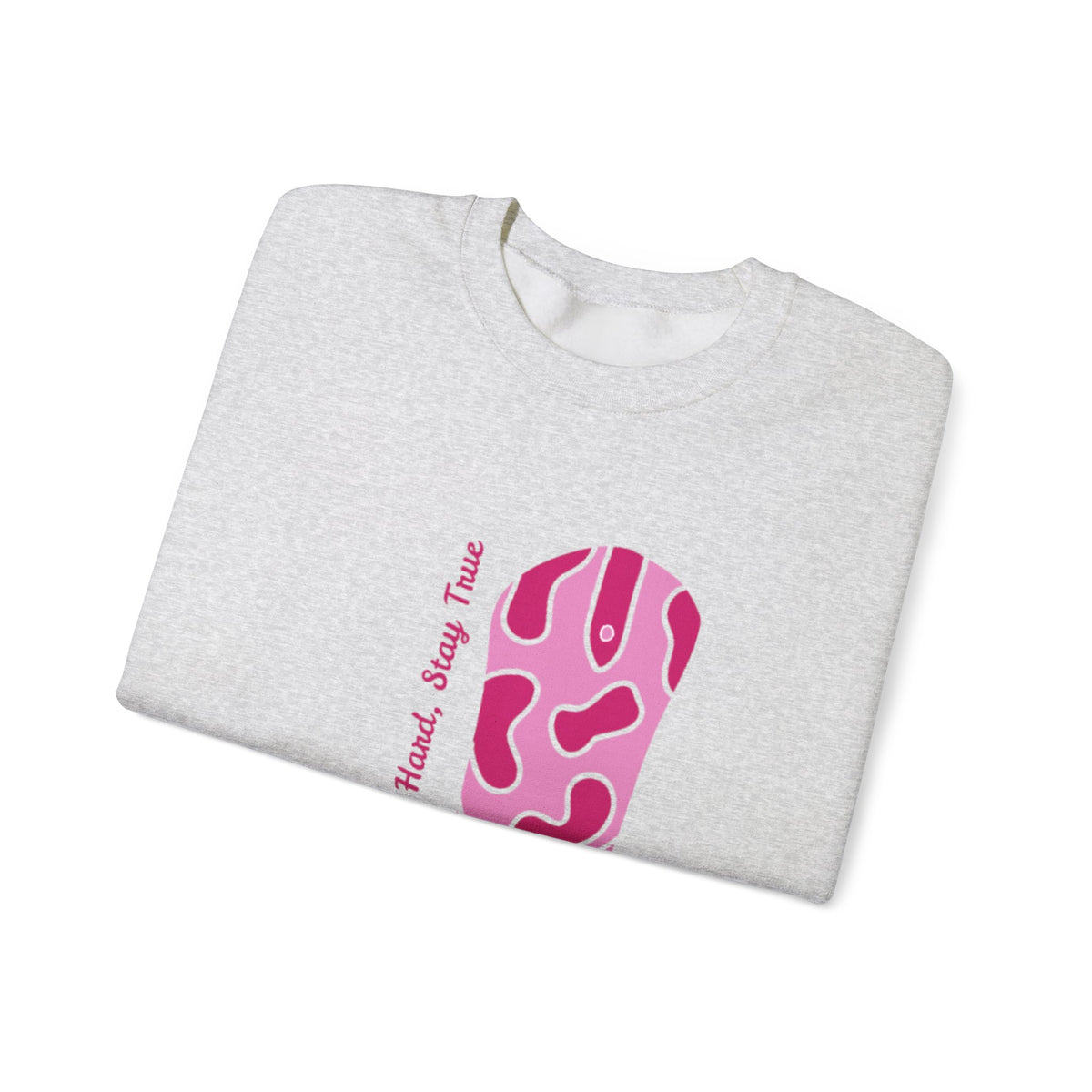 Ride Hard, Stay True pink | Unisex Heavy Blend™ Crewneck Sweatshirt