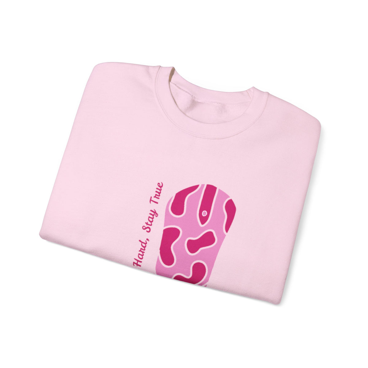 Ride Hard, Stay True pink | Unisex Heavy Blend™ Crewneck Sweatshirt