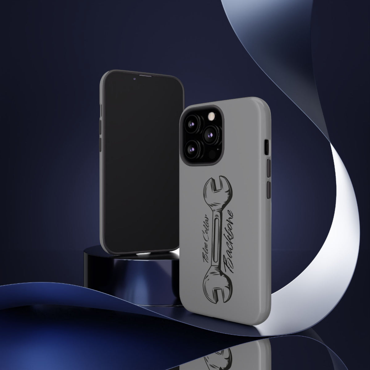 Tough Cases, Blue Collar Backbone Phone Case, Protective Phone Cases, Rugged Phone Covers, Strong Case, Worker Design, Unique Phone