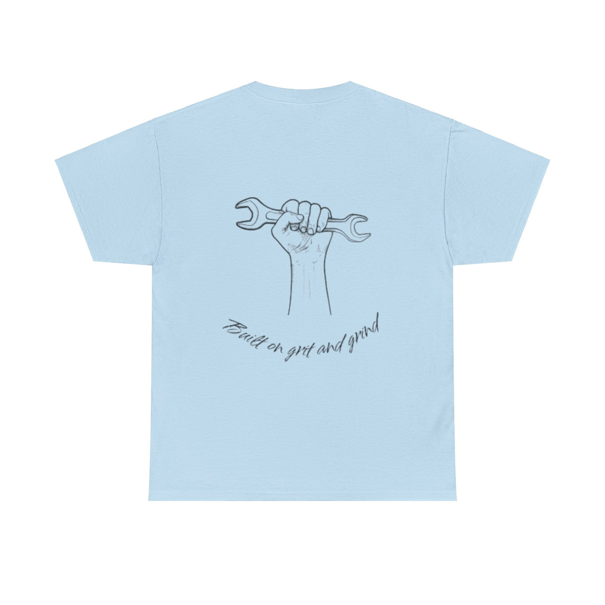 Grit and Grind Blue Collar Tee, Unisex T-Shirt, Work Ethic Graphic Shirt, Men's Women's Clothing, Inspirational Tee, Motivational Apparel