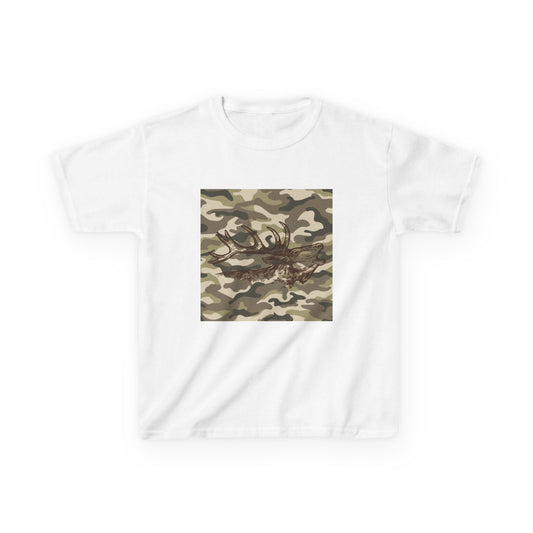 Kids Camouflage Graphic Tee - Fun Camo Design for Outdoor Adventures