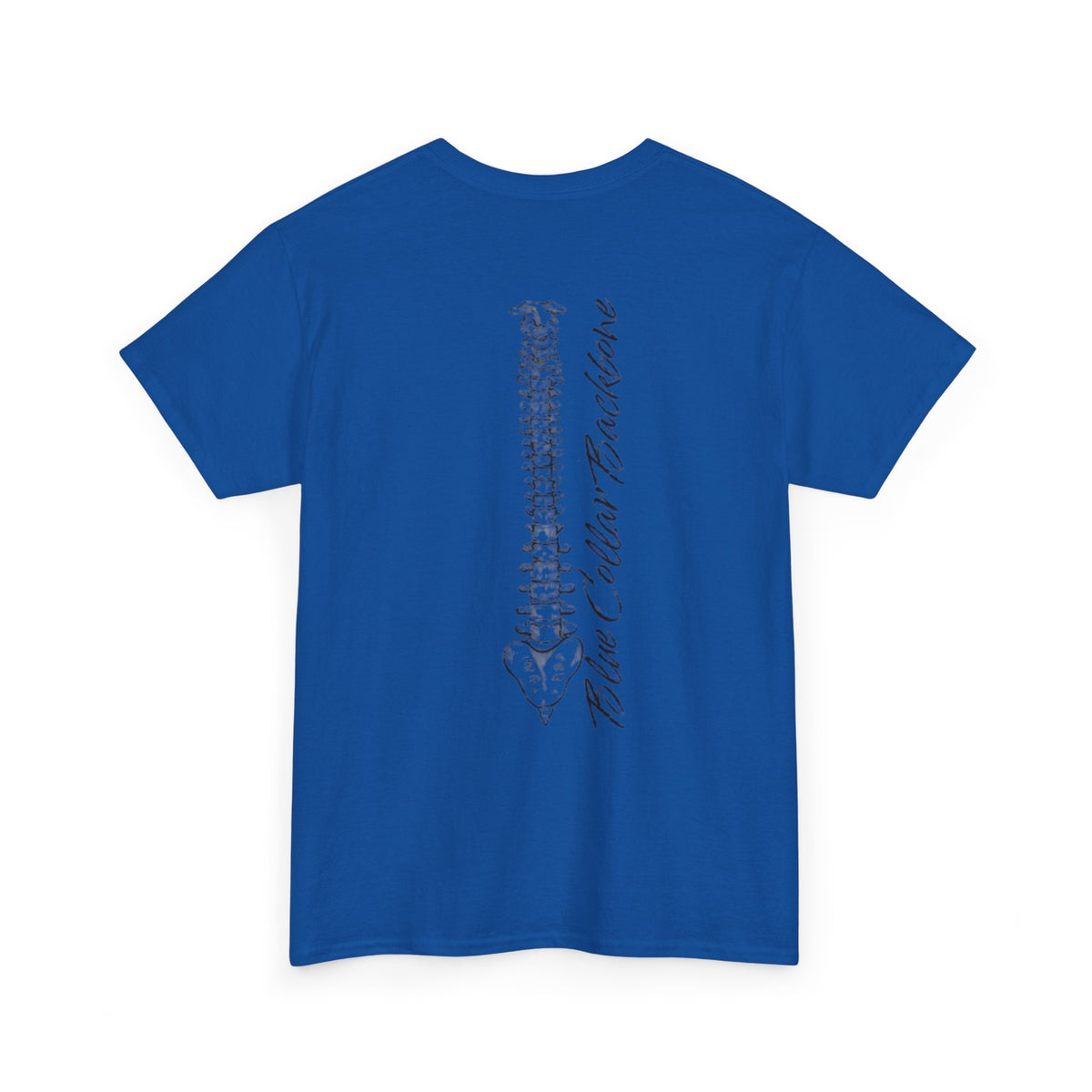 Blue Collar Backbone T Shirt - Unisex Heavy Cotton Tee, Worker Pride, Labor Day Gift, Casual Workwear Top, Patriotic Graphic Tee, Industrial