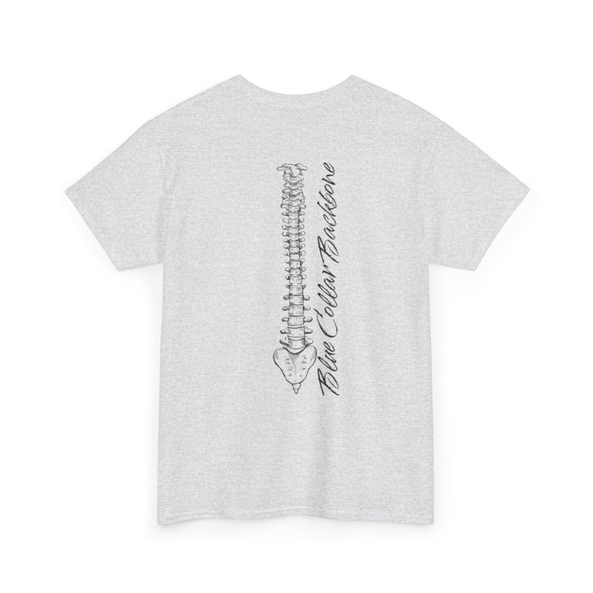 Blue Collar Backbone T Shirt - Unisex Heavy Cotton Tee, Worker Pride, Labor Day Gift, Casual Workwear Top, Patriotic Graphic Tee, Industrial