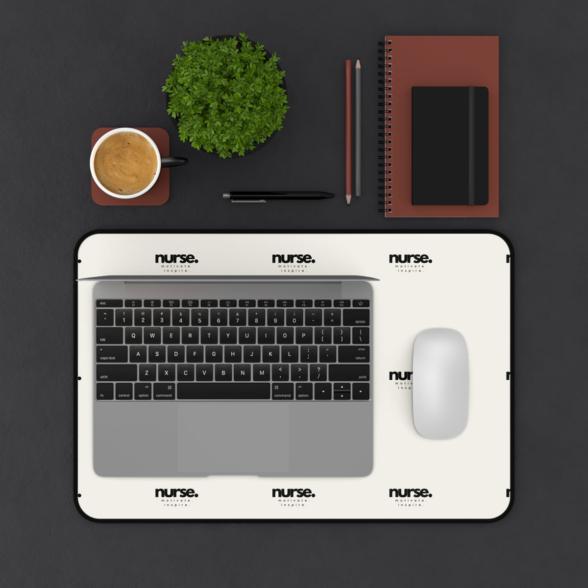 Nurse Motivate Inspire Desk Mat