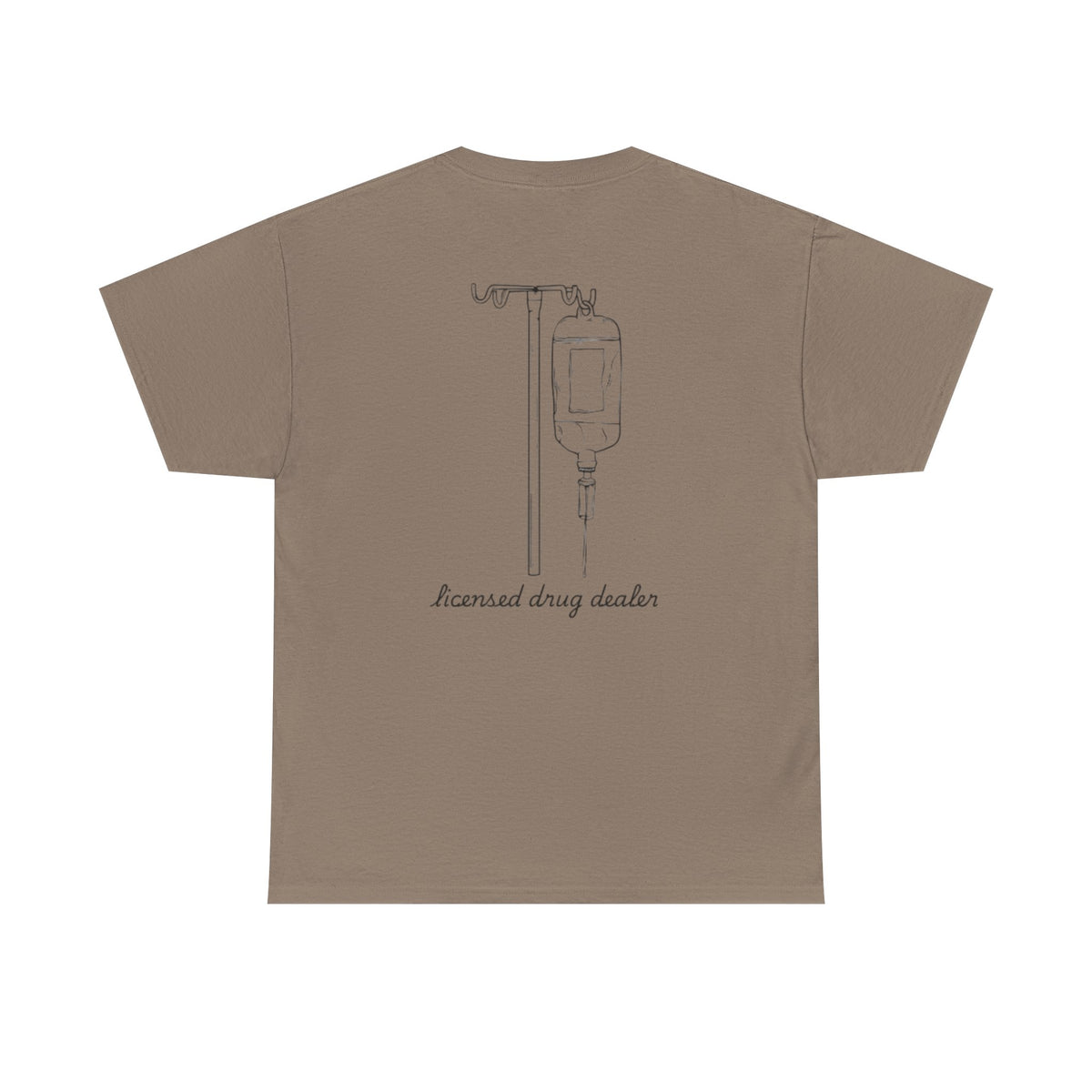 Unisex Heavy Cotton Tee - "Licensed Drug Dealer" Graphic Tee - Fun & Edgy Casual Wear