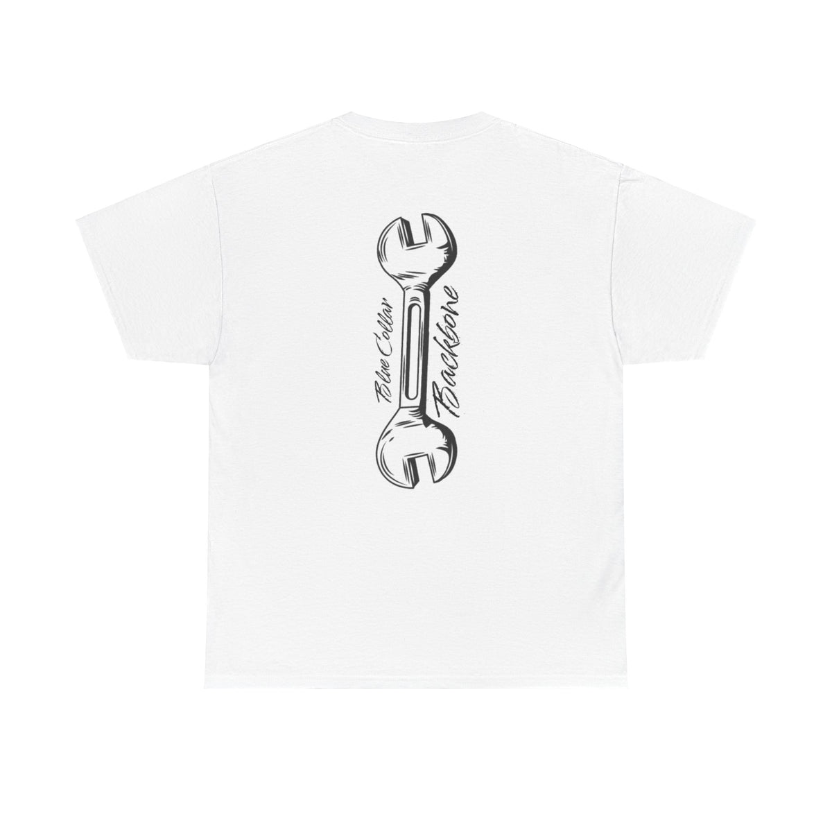 Blue Collar Backbone Unisex Tee, T-Shirt, Shirt, Casual Top, Workwear Apparel, Gift for Him/Her