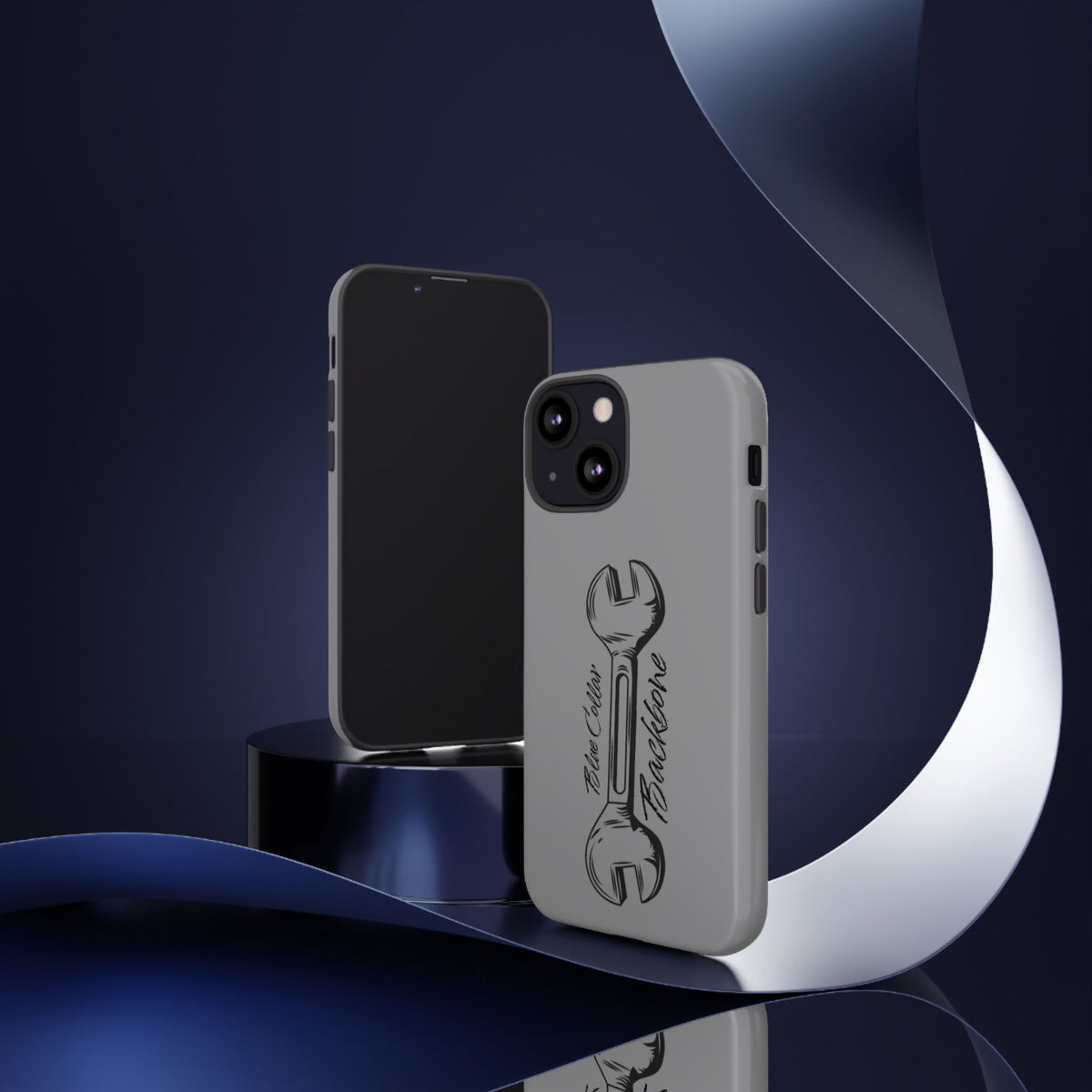 Tough Cases, Blue Collar Backbone Phone Case, Protective Phone Cases, Rugged Phone Covers, Strong Case, Worker Design, Unique Phone
