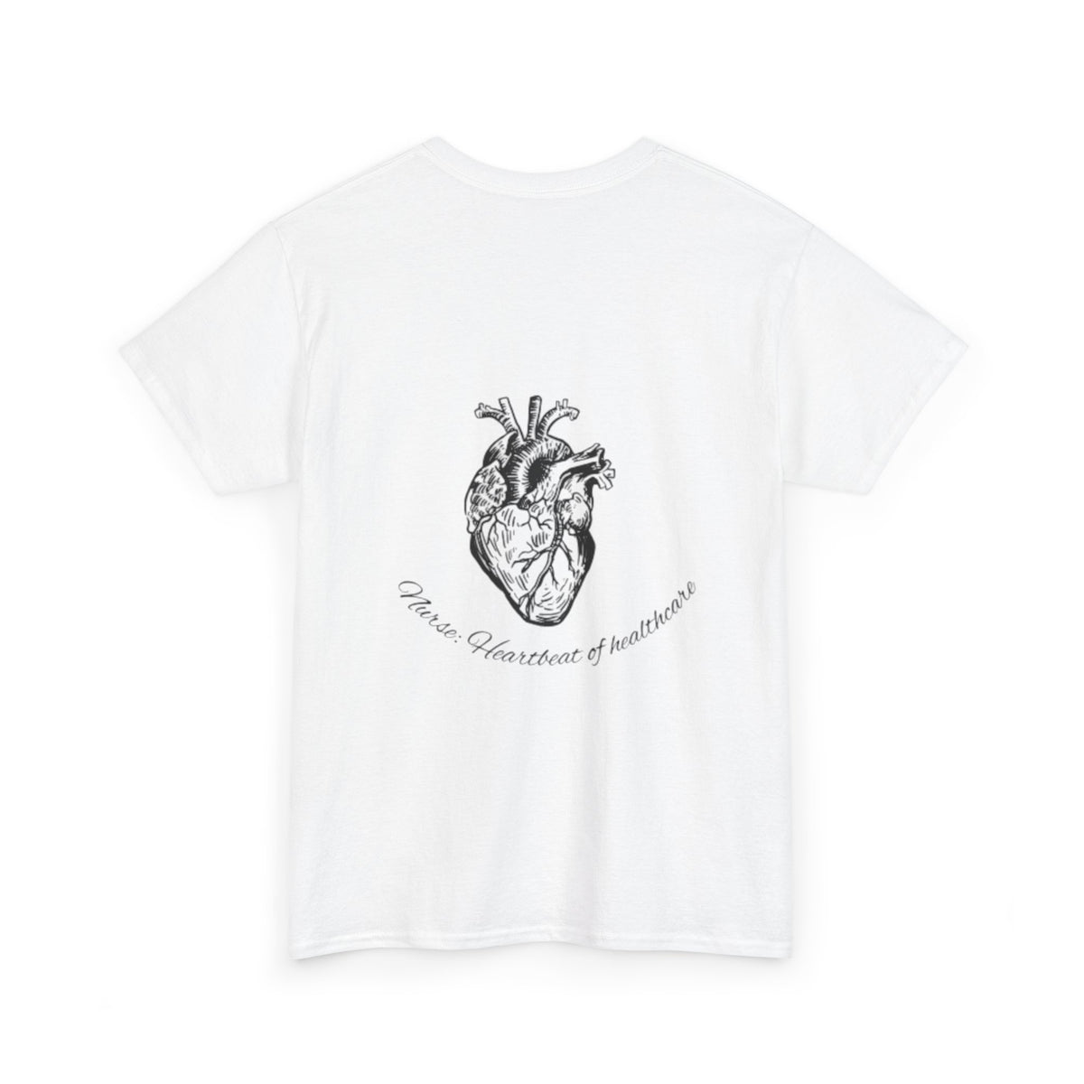 Nurse: Heartbeat of healthcare Unisex Heavy Cotton Tee