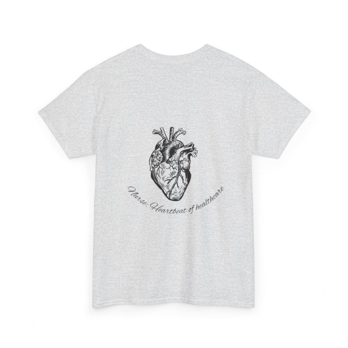 Nurse: Heartbeat of healthcare Unisex Heavy Cotton Tee