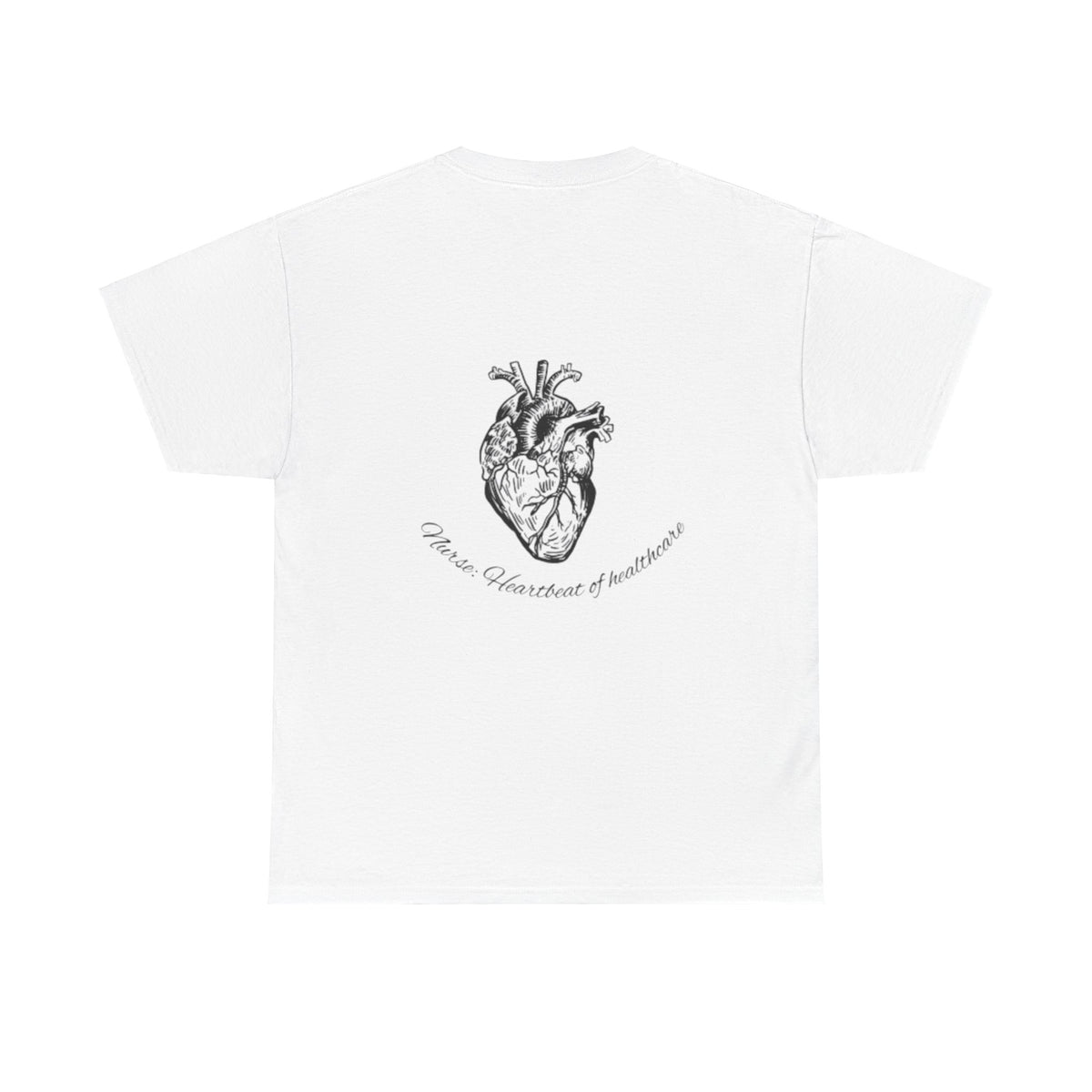 Nurse: Heartbeat of healthcare Unisex Heavy Cotton Tee