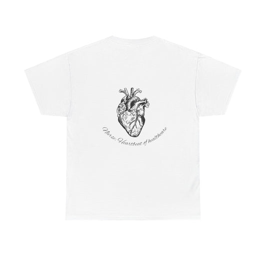 Nurse: Heartbeat of healthcare Unisex Heavy Cotton Tee