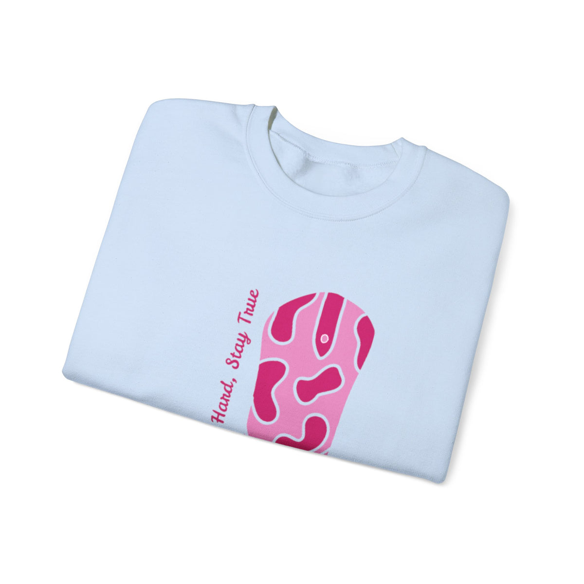 Ride Hard, Stay True pink | Unisex Heavy Blend™ Crewneck Sweatshirt