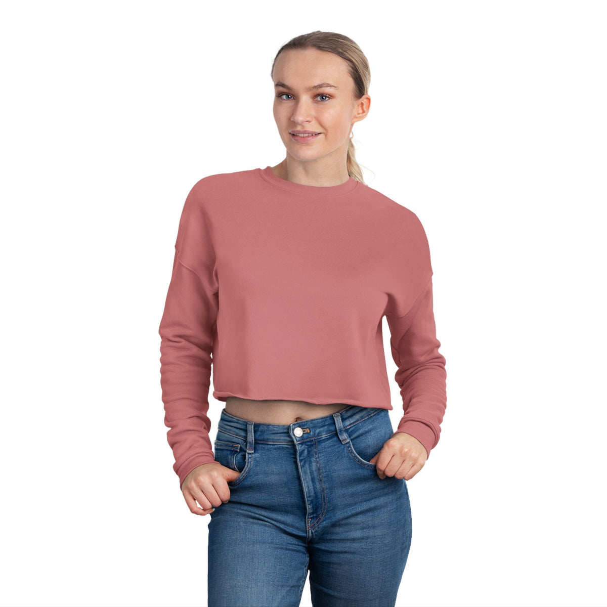 Women's Crop Sweatshirt - Hunt Crewneck Design