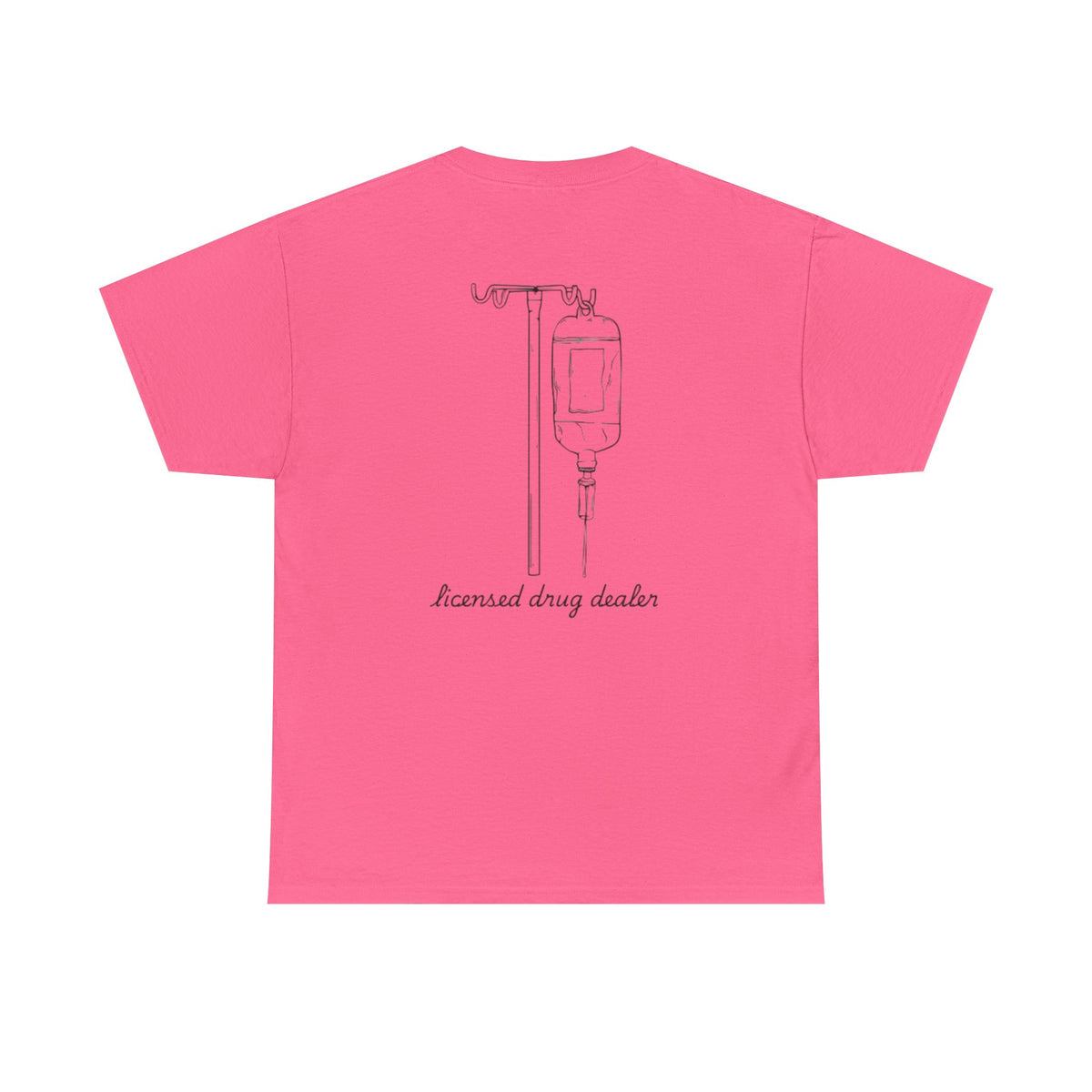 Unisex Heavy Cotton Tee - "Licensed Drug Dealer" Graphic Tee - Fun & Edgy Casual Wear