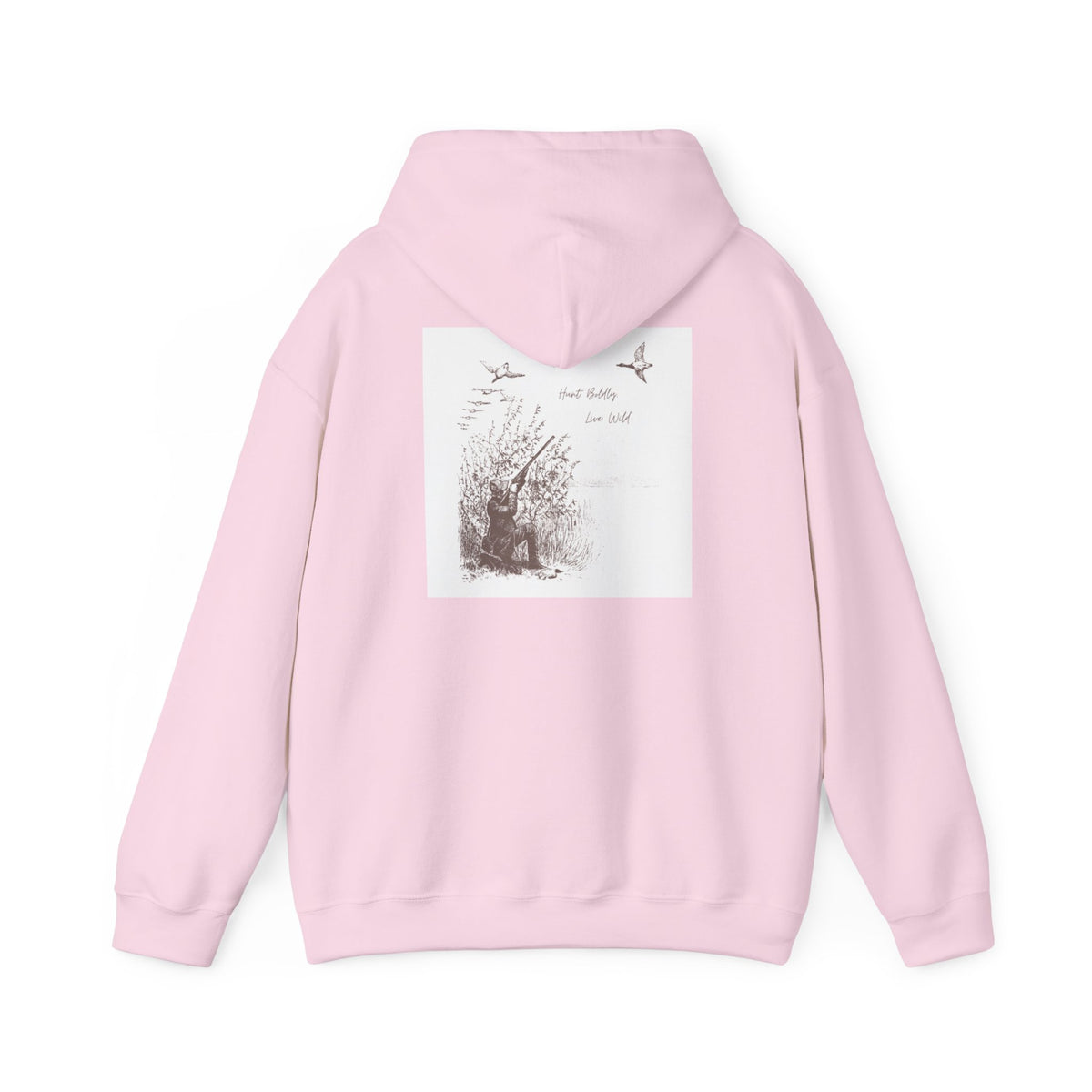 Hunter-Inspired Unisex Heavy Blend Hooded Sweatshirt - Relaxed Fit with Inspirational Quote