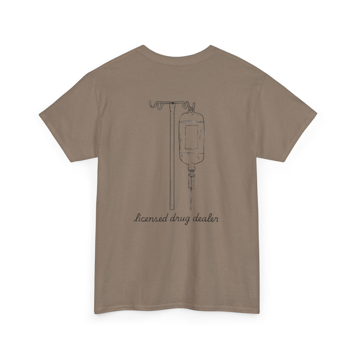 Unisex Heavy Cotton Tee - "Licensed Drug Dealer" Graphic Tee - Fun & Edgy Casual Wear