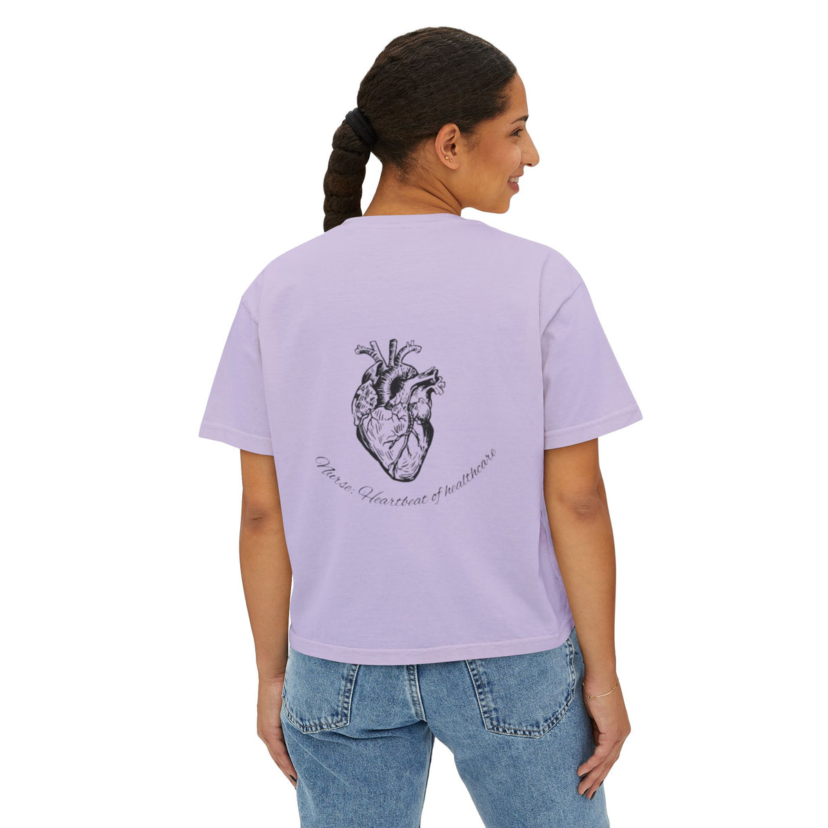 Nurse: Heartbeat of Healthcare Women's Boxy Tee